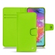Custodia in pelle Samsung Galaxy A70 - Vert fluo