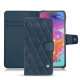 Custodia in pelle Samsung Galaxy A70 - Jean vintage - Couture