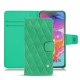 硬质真皮保护套 Samsung Galaxy A70 - Menthe vintage - Couture