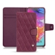 硬质真皮保护套 Samsung Galaxy A70 - Prune vintage - Couture