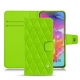 硬质真皮保护套 Samsung Galaxy A70 - Vert fluo - Couture