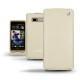 Lederschutzhülle HTC Desire 600  - Beige ( Nappa - Pantone 7502C ) 