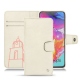 Funda de piel Samsung Galaxy A70 - Blanc escumo