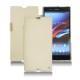 Housse cuir Sony Xperia Z Ultra - Beige ( Nappa - Pantone 7502C ) 