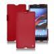 Custodia in pelle Sony Xperia Z Ultra - Rouge ( Nappa - Pantone 199C ) 
