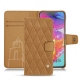 硬质真皮保护套 Samsung Galaxy A70 - Castan esparciate - Couture