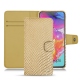 Custodia in pelle Samsung Galaxy A70 - Serpent sabbia
