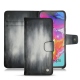 Capa em pele Samsung Galaxy A70 - Gris Patine