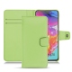 Samsung Galaxy A70 leather case - Vert olive PU