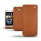 Housse cuir HTC One mini  - Marron ( Nappa - Pantone 1615C ) 
