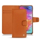 Custodia in pelle Samsung Galaxy A70 - Orange vibrant