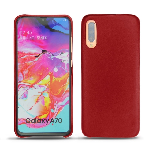 Funda de piel Samsung Galaxy A70Rouge ( Nappa - Pantone #d50032 ) 
