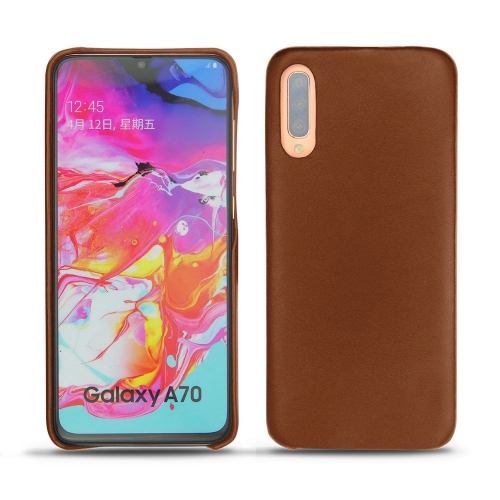 硬质真皮保护套 Samsung Galaxy A70Marron ( Nappa - Pantone #8B4720 ) 