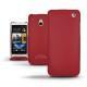 Housse cuir HTC One mini  - Rouge ( Nappa - Pantone 199C ) 