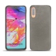 硬质真皮保护套 Samsung Galaxy A70 - Acier vintage ( Pantone 403C ) 