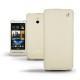 Housse cuir HTC One mini  - Beige ( Nappa - Pantone 7502C ) 