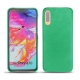 Custodia in pelle Samsung Galaxy A70 - Menthe vintage ( Pantone 562C ) 