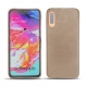 Coque cuir Samsung Galaxy A70 - Taupe vintage ( Pantone 7530C ) 