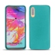 Funda de piel Samsung Galaxy A70 - Bleu fluo