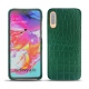 Samsung Galaxy A70 leather cover - Crocodile pino
