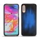 Custodia in pelle Samsung Galaxy A70 - Bleu Patine