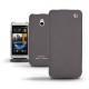 Housse cuir HTC One mini  - Anthracite ( Pantone 424C ) 