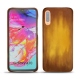 Coque cuir Samsung Galaxy A70 - Doré Patine