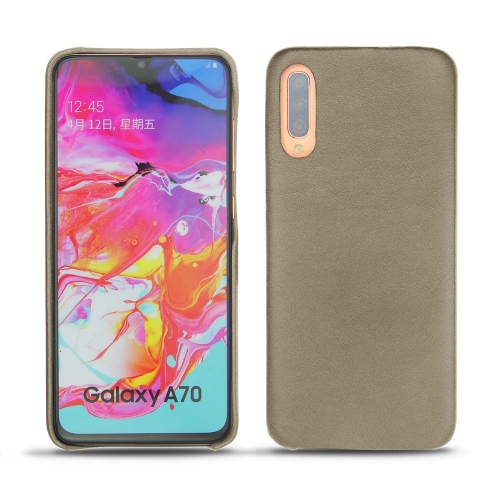硬质真皮保护套 Samsung Galaxy A70Darboun sabla ( Pantone #BCB1A1 )
