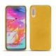 Coque cuir Samsung Galaxy A70 - Jaune soulèu