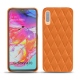 Capa em pele Samsung GaGalaxy A70 - Orange - Couture ( Nappa - Pantone 1495U ) 