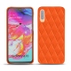 Capa em pele Samsung GaGalaxy A70 - Orange fluo - Couture