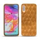 硬质真皮保护套 Samsung Galaxy A70 - Or Maïa - Couture