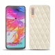 硬质真皮保护套 Samsung Galaxy A70 - Blanc escumo - Couture