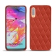 Coque cuir Samsung Galaxy A70 - Arange clouquié - Couture
