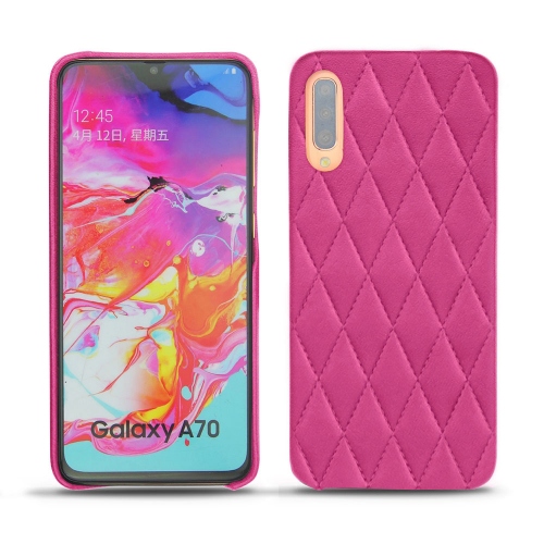 Capa em pele Samsung Galaxy A70Rose BB - Couture ( Pantone #DB599F )