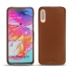 Funda de piel Samsung Galaxy A70 - Marron PU