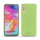 Samsung Galaxy A70 leather cover - Vert olive PU