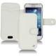 가죽 커버 Samsung GT-i9190 Galaxy S4 mini - Blanc ( Nappa - White ) 