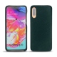 Lederschutzhülle Samsung Galaxy A70 - Vert séduisant