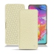 Samsung Galaxy A70 leather case - Ivoire ( Sleek P C12 - White ) 