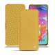 Samsung Galaxy A70 leather case - Mimosa ( Pantone 141C ) 