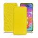 Samsung Galaxy A70 leather case - Jaune fluo
