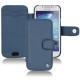 レザーケース Samsung GT-i9190 Galaxy S4 mini - Indigo ( Pantone 303U ) 