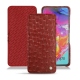 Funda de piel Samsung Galaxy A70 - Autruche ciliegia