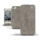 Funda de piel Apple iPhone 5  - Acier vintage ( Pantone 403C ) 