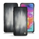Housse cuir Samsung Galaxy A70 - Gris Patine