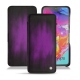 Samsung Galaxy A70 leather case - Violet Patine