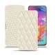 Capa em pele Samsung Galaxy A70 - Blanc - Couture ( Bologna - White ) 