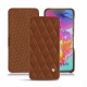 Funda de piel Samsung Galaxy A70 - Marron - Couture ( Nappa - Pantone 1615C ) 