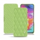Funda de piel Samsung Galaxy A70 - Vert olive - Couture ( Nappa - Pantone 578U ) 